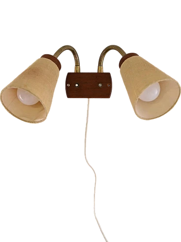 Scandinavian wall lamp with two light points