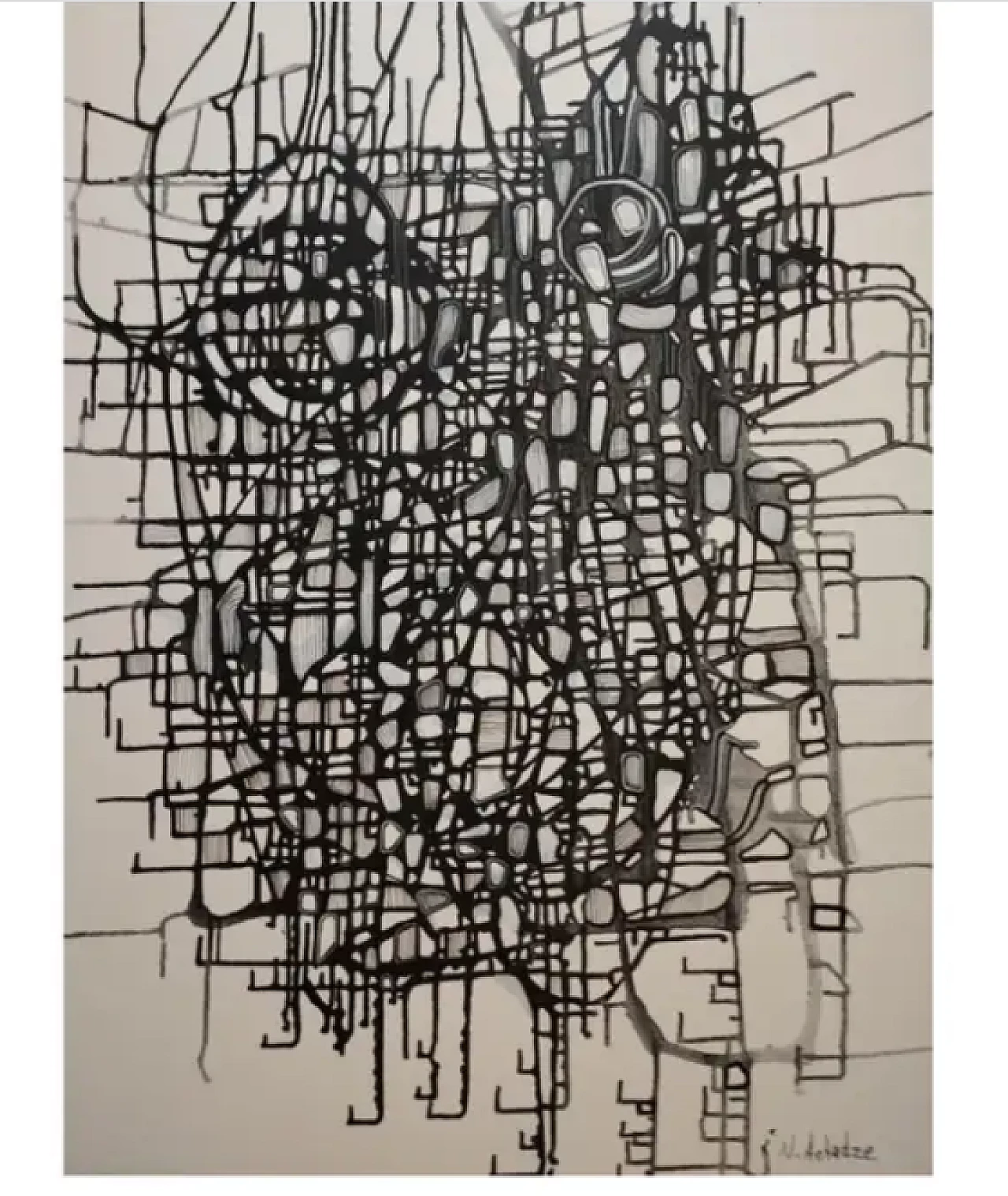 Expectation A 2023, abstract acrylic on canvas by Natia Antadze, 2000s 1