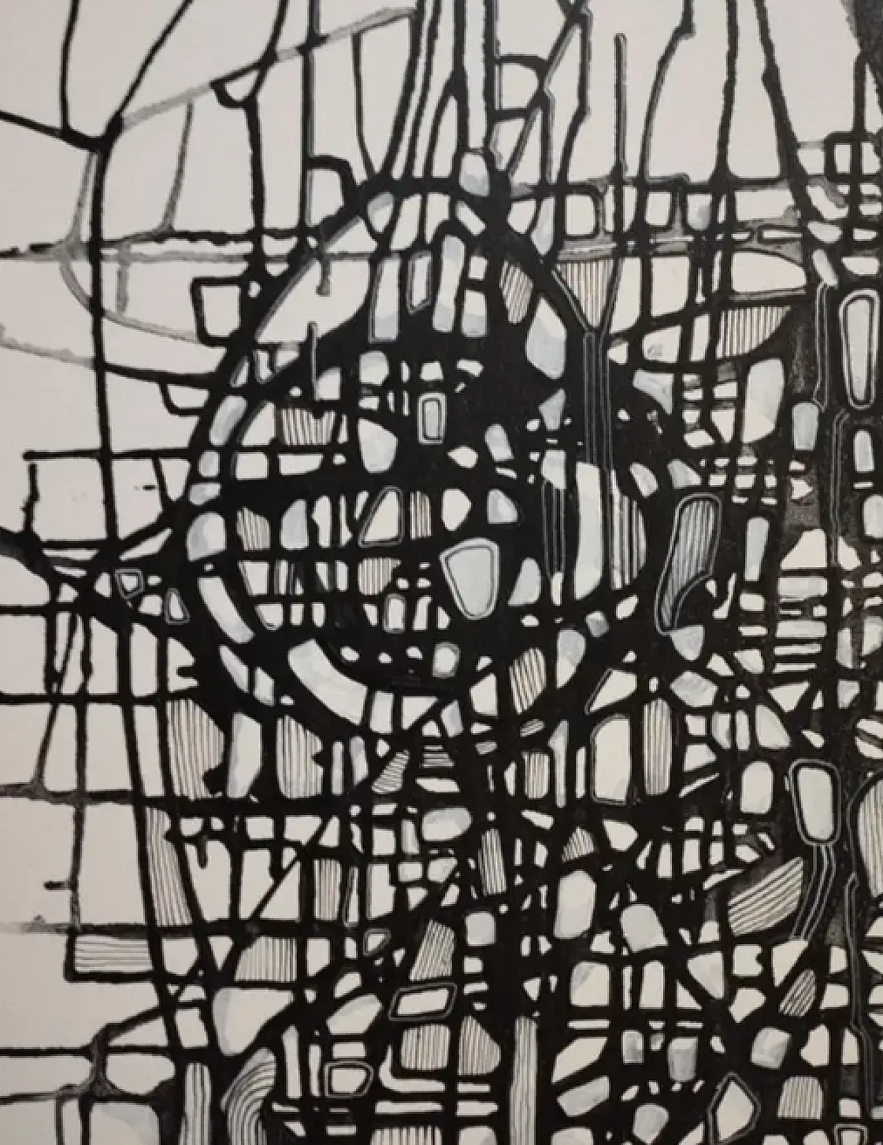 Expectation A 2023, abstract acrylic on canvas by Natia Antadze, 2000s 3