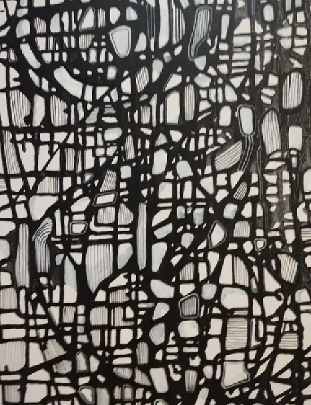 Expectation A 2023, abstract acrylic on canvas by Natia Antadze, 2000s 5