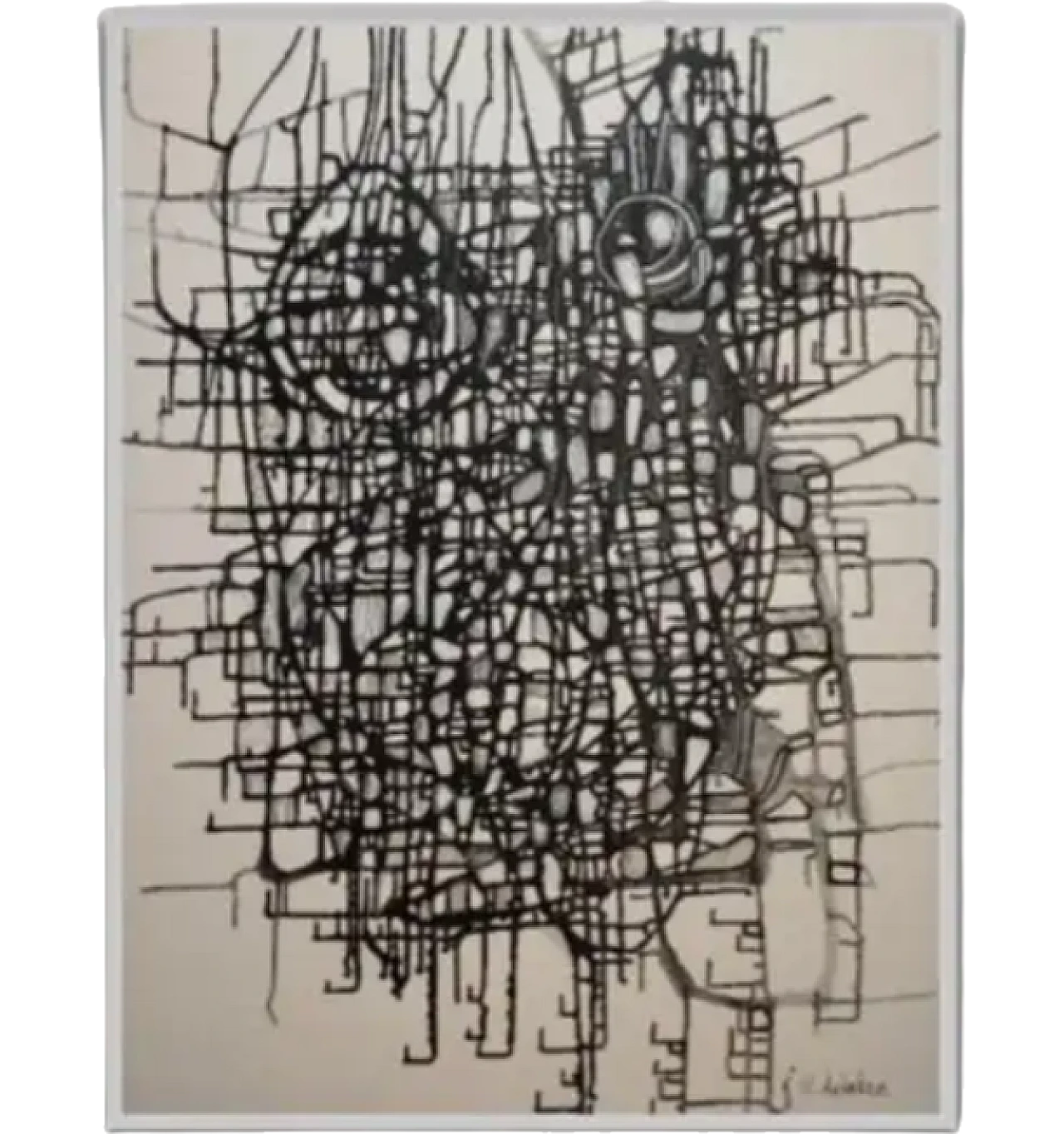 Expectation A 2023, abstract acrylic on canvas by Natia Antadze, 2000s 8