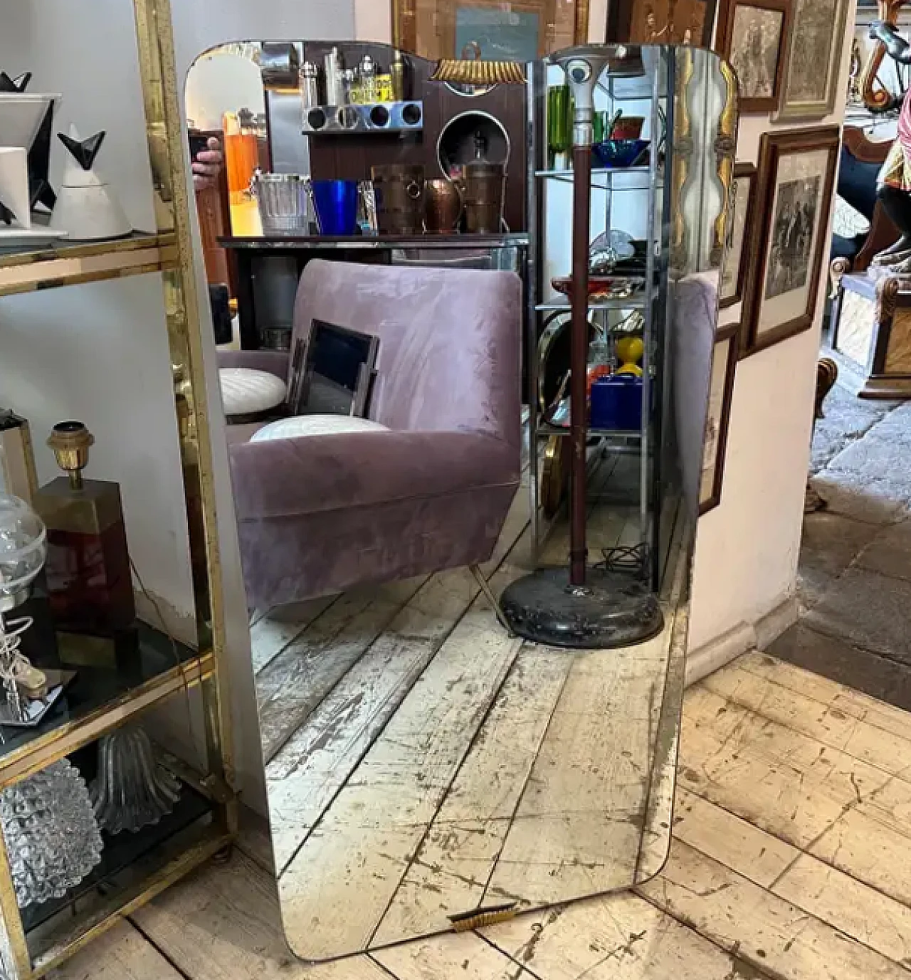 Wall mirror in the shape of a biscuit by Gio Ponti, 1950s 2