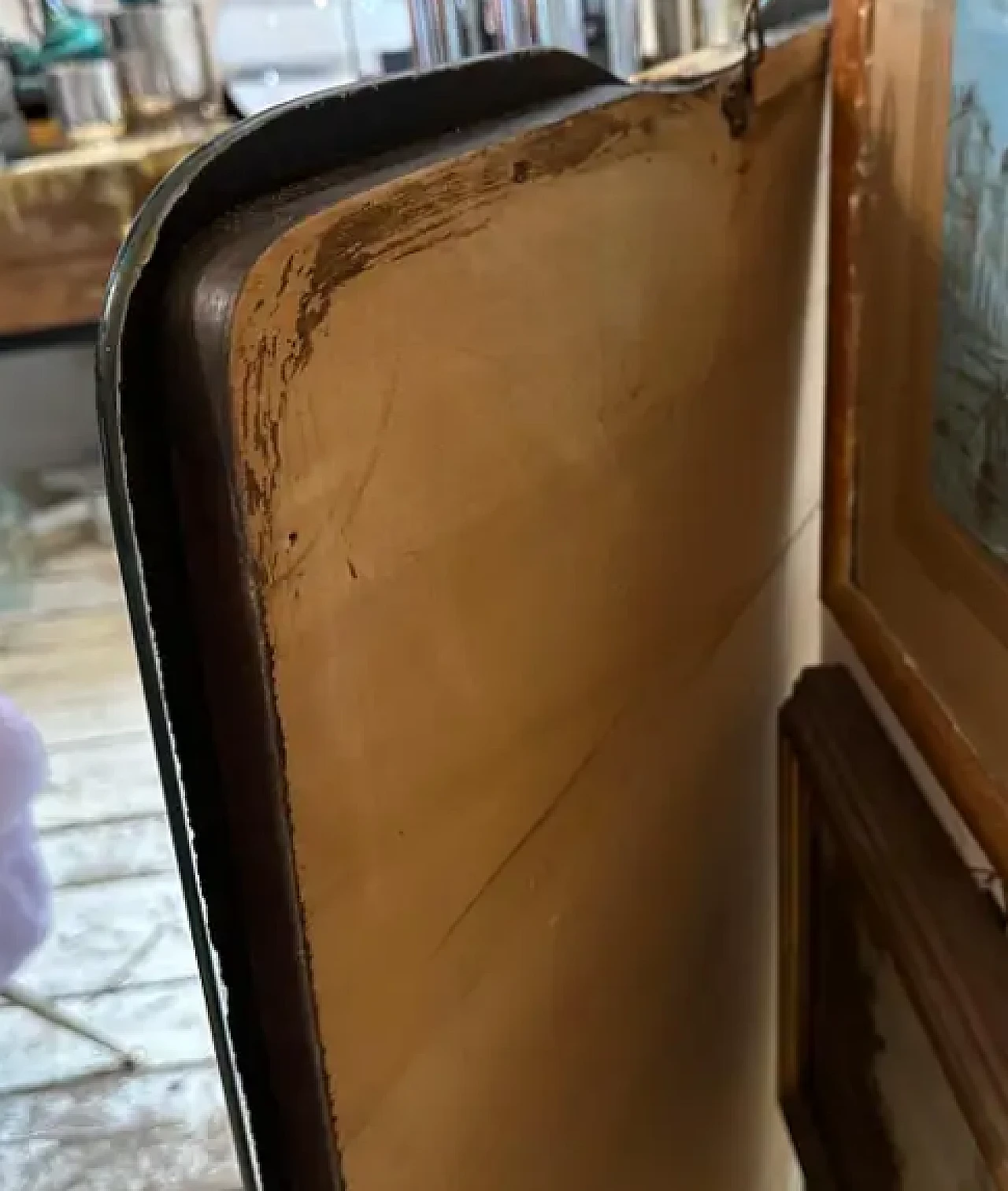 Wall mirror in the shape of a biscuit by Gio Ponti, 1950s 3