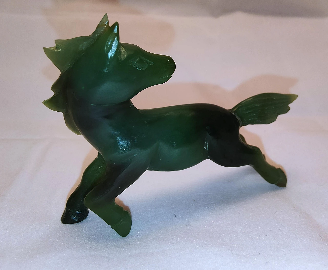 Vintage series of eight green jade horses 5