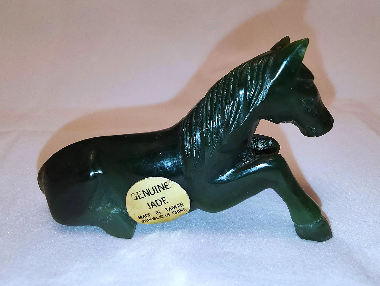 Vintage series of eight green jade horses 11