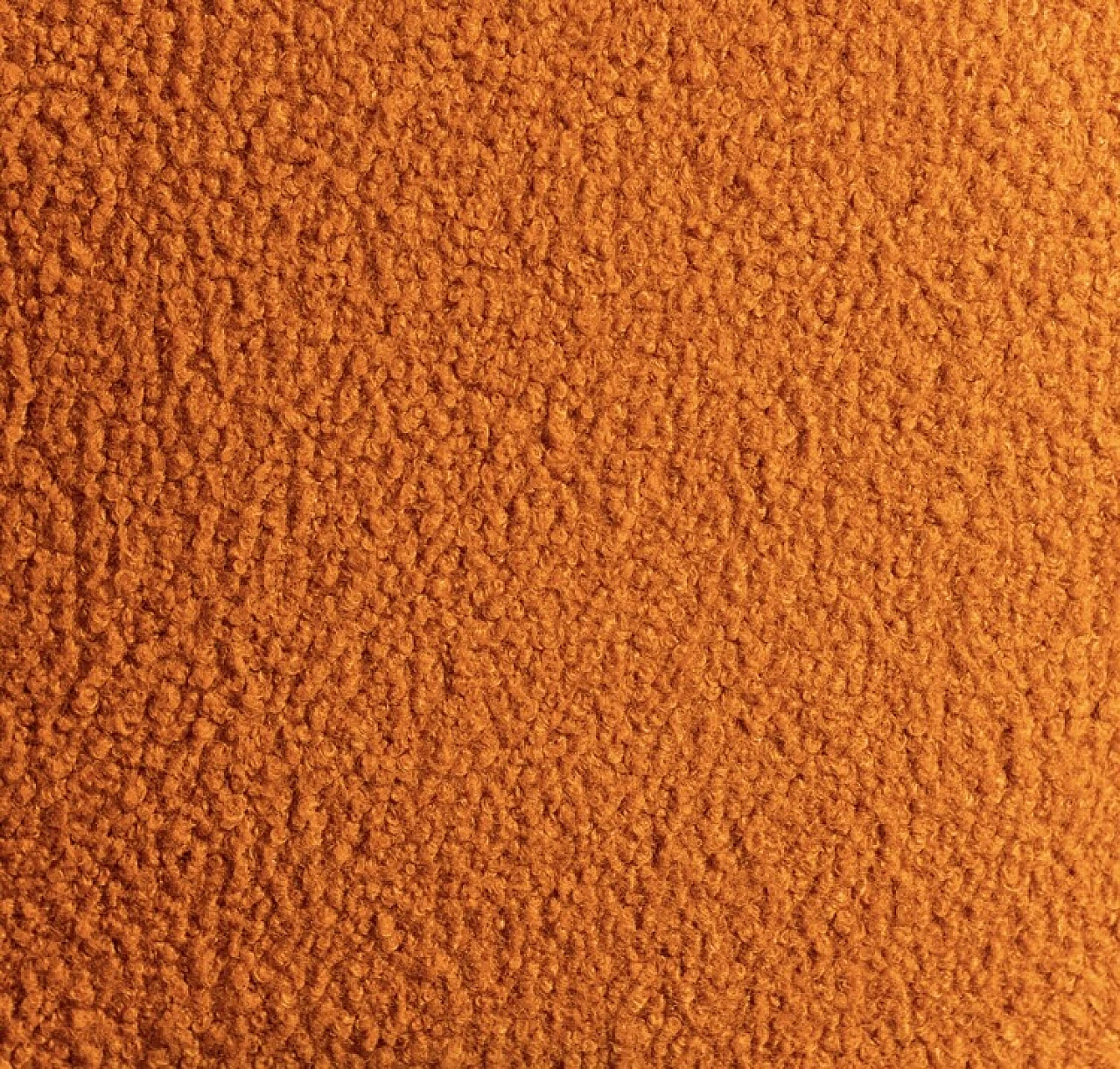 Divano modulare in tessuto bouclè arancione di Coccio Design, anni '70 9