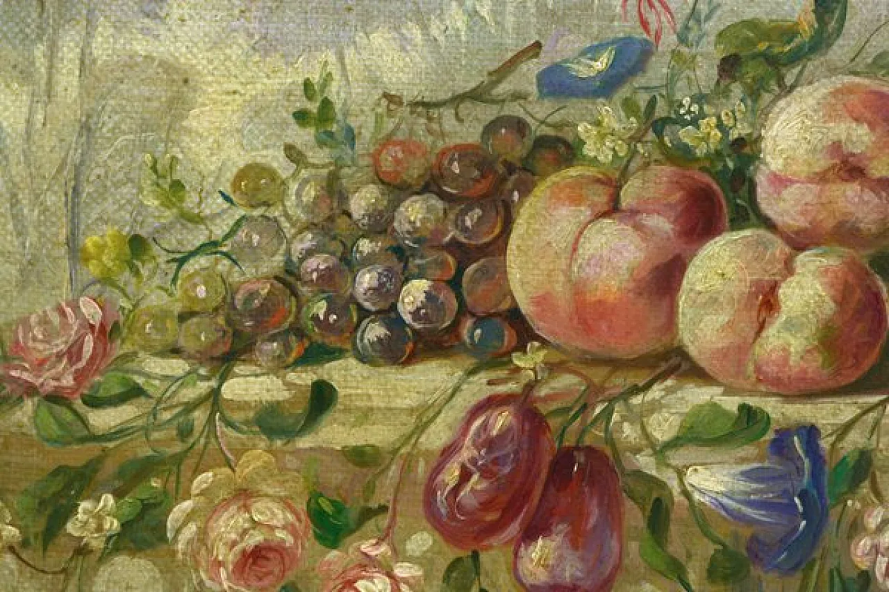 Still Life by Vittorio landi, oil on canvas with frame, 1990s 4