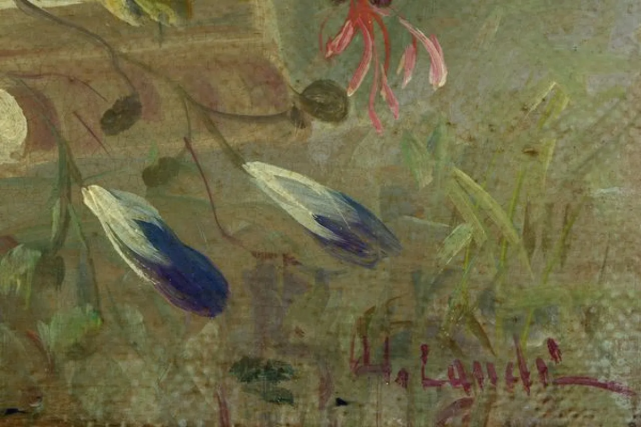 Still Life by Vittorio landi, oil on canvas with frame, 1990s 5