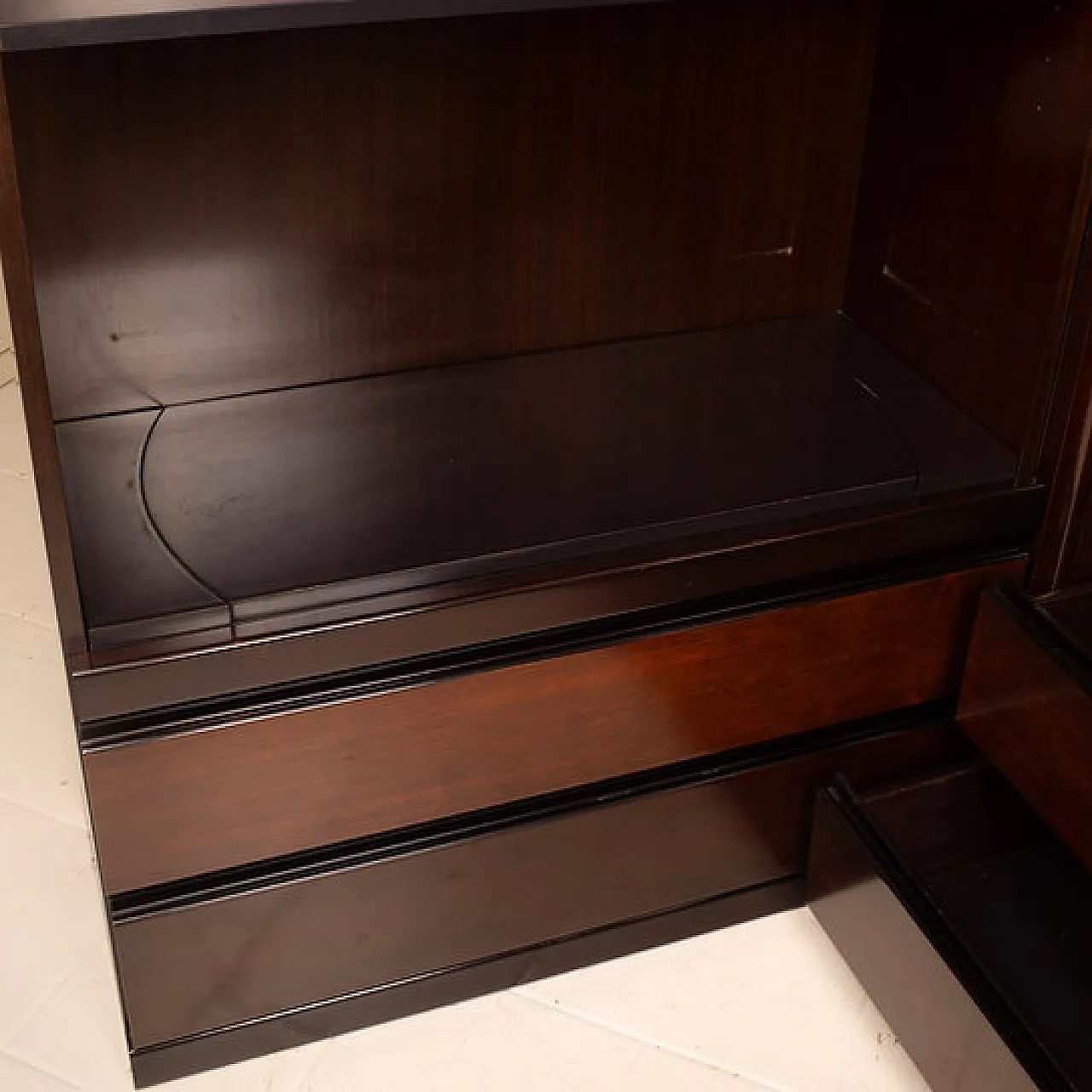 Coppia di armadietti e bar "S11" di Angelo Mangiarotti, anni '60 9