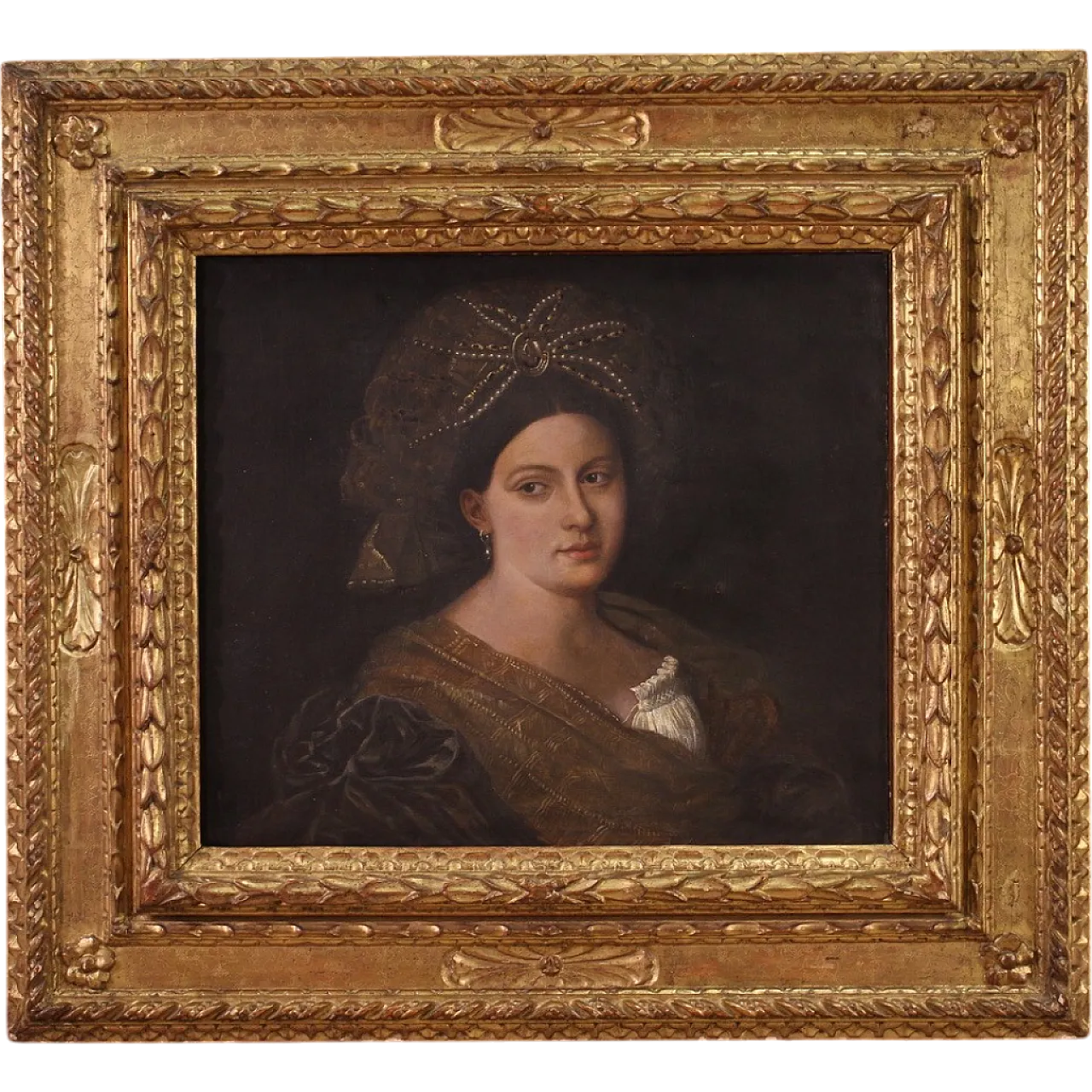 After Titian, Laura Dianti, Venetian school painting, 17th century 16