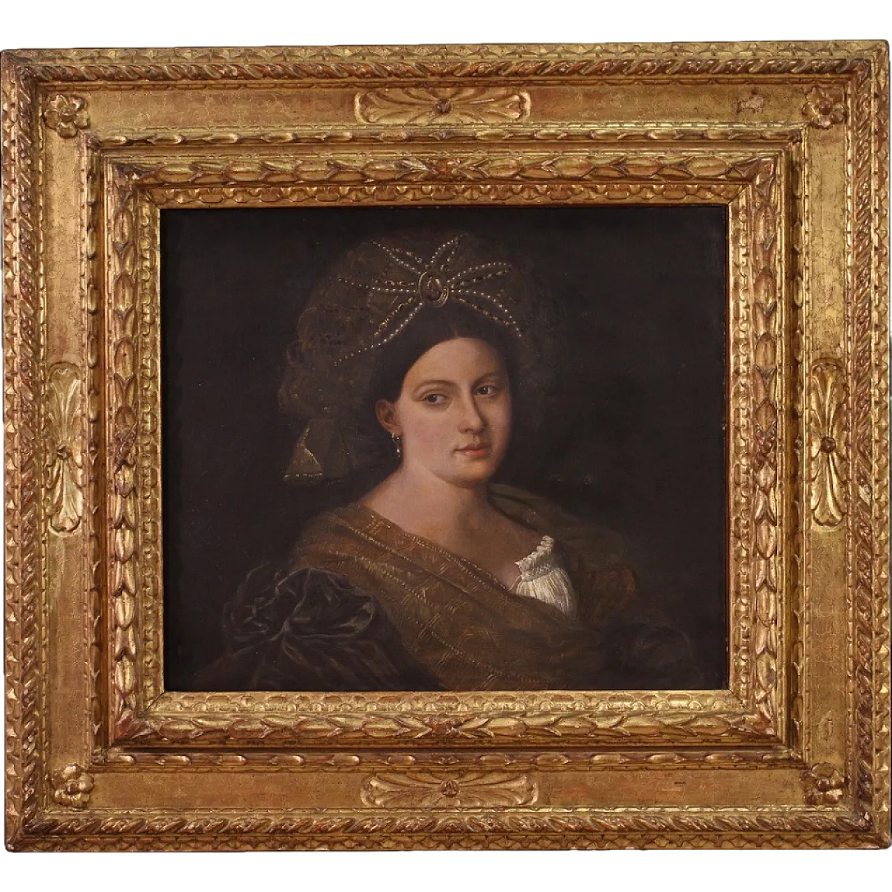 After Titian, Laura Dianti, Venetian school painting, 17th century 17