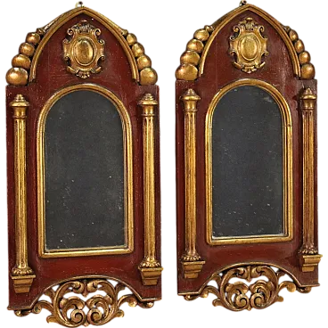 Pair of Spanish neo -Gothic mirrors, '900