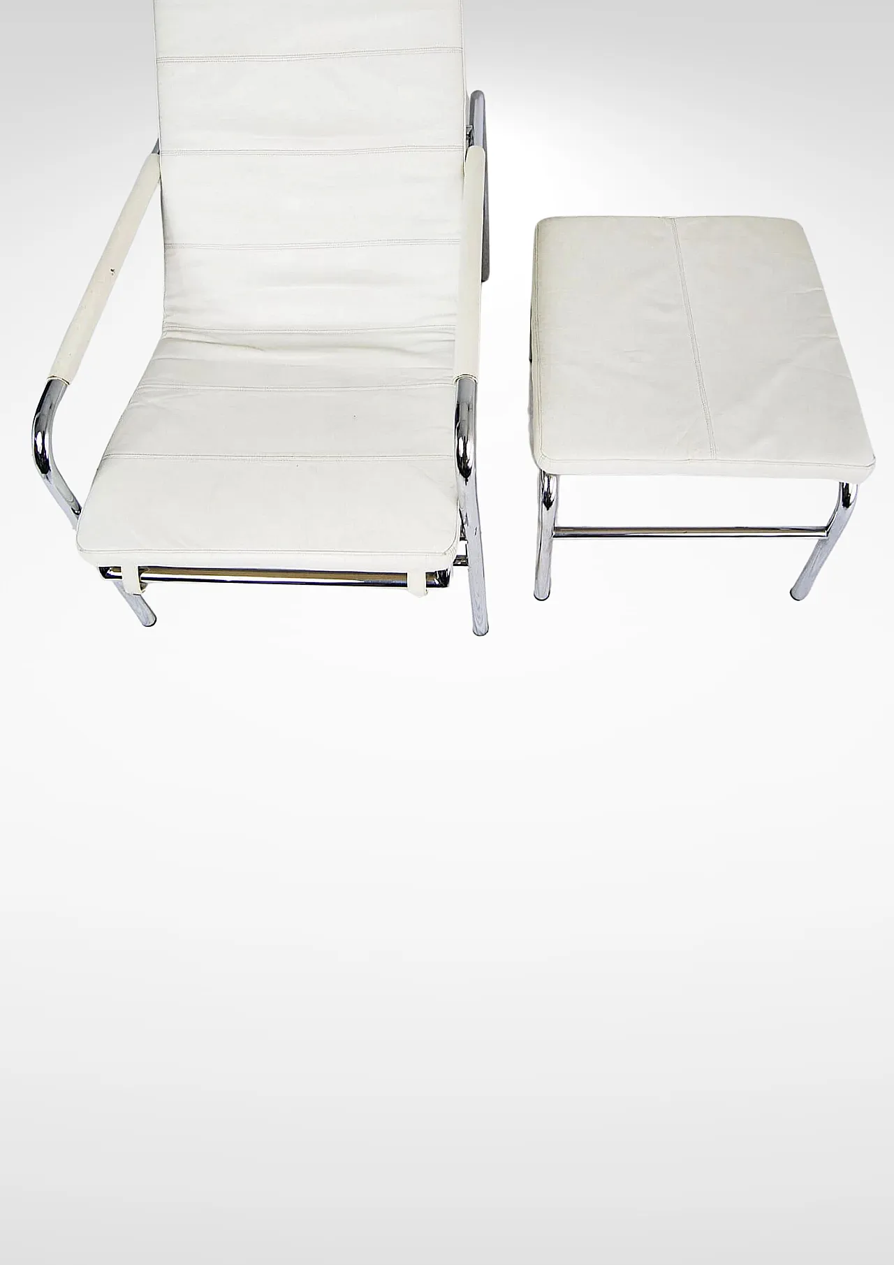 Armchair and footstool Genni by Gabriele Mucchi for Zanotta 1098414