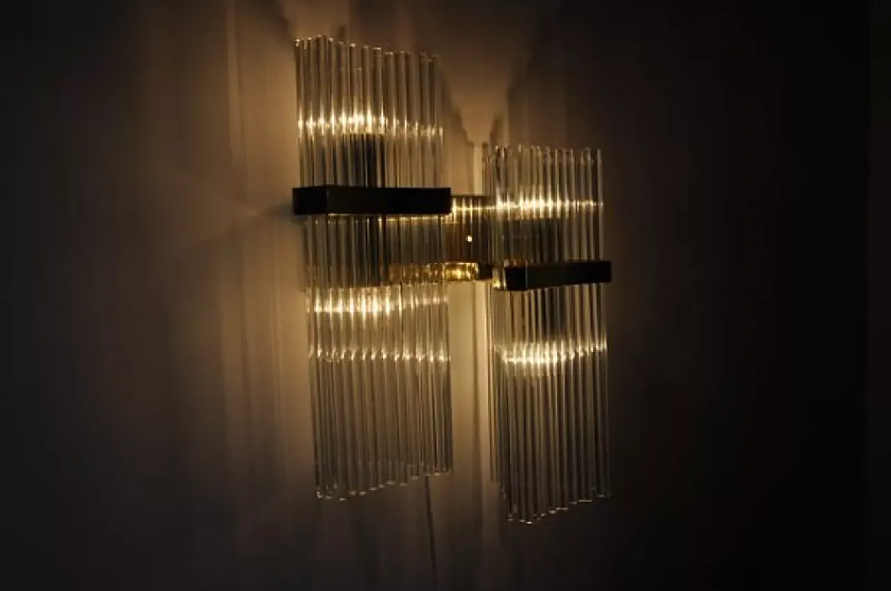 Double wall lamp by Sciolari for Lightolier, 1970s 5