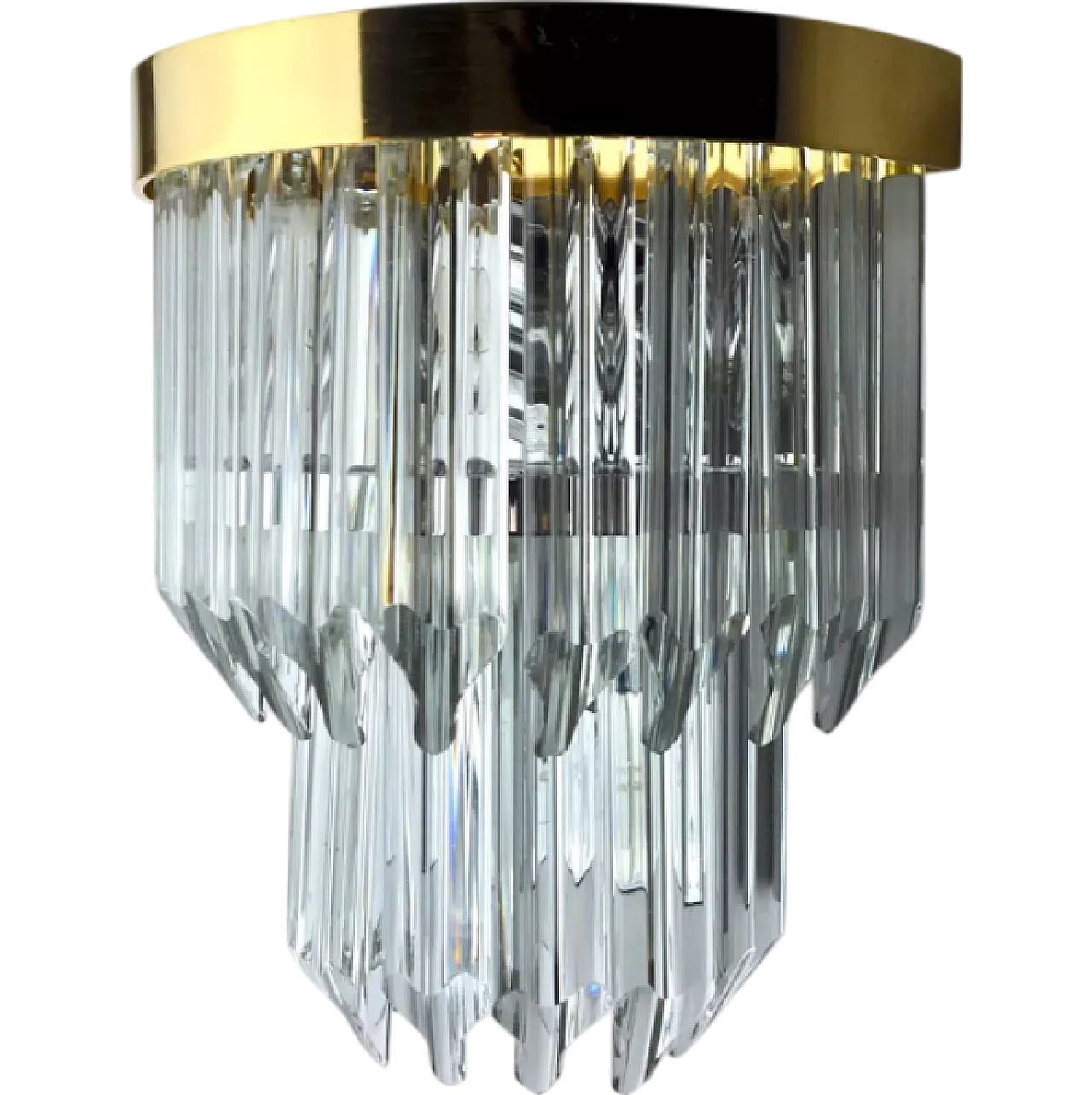 Lampada da parete Triedi in vetro di Murano, anni '70 9