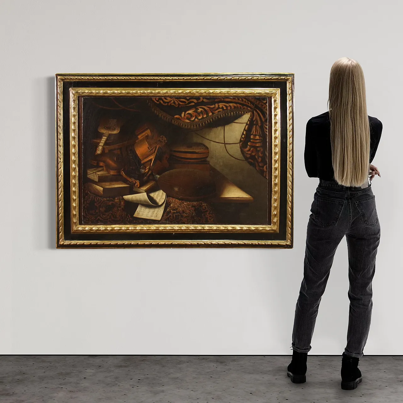 Natura morta con strumenti, dipinto di Scuola lombarda, ‘700 2