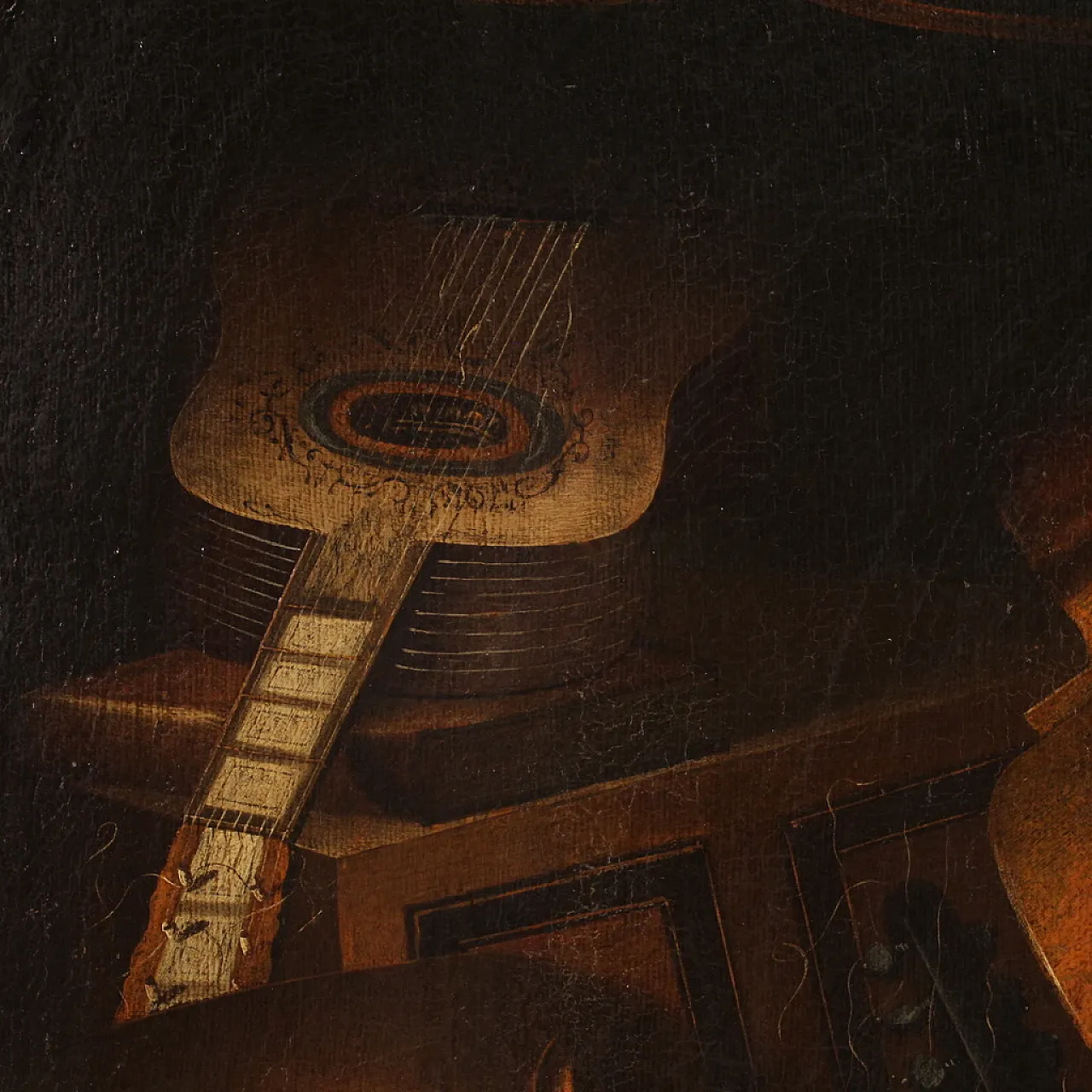 Natura morta con strumenti, dipinto di Scuola lombarda, ‘700 12