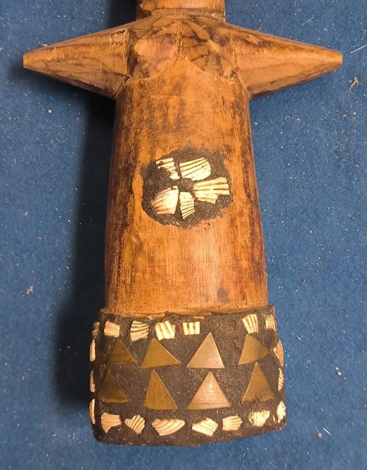 Antica bambola in legno e decori vari Zaire, '900 6