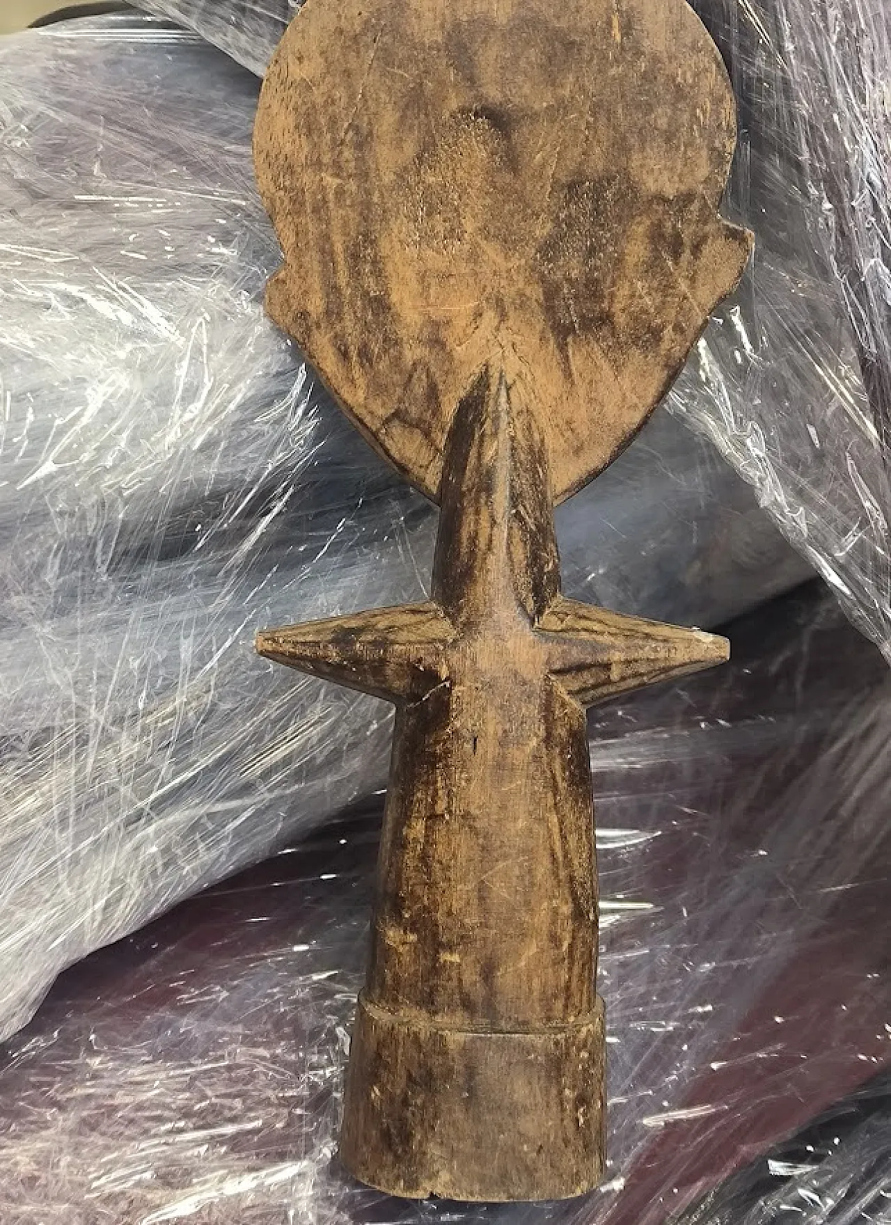 Antica bambola in legno e decori vari Zaire, '900 7