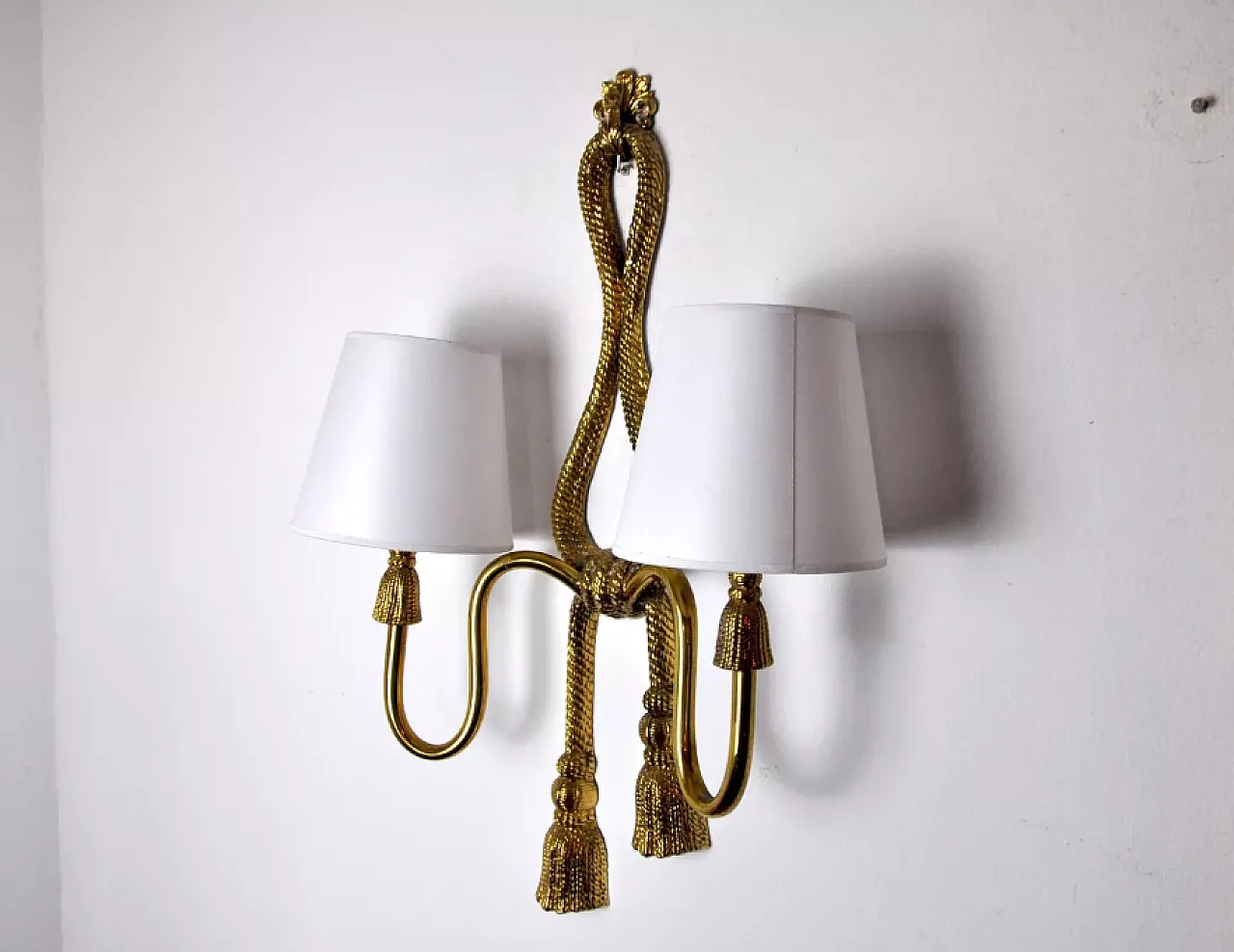 Brass wall lamp by Italo Valenti, 1970s 2
