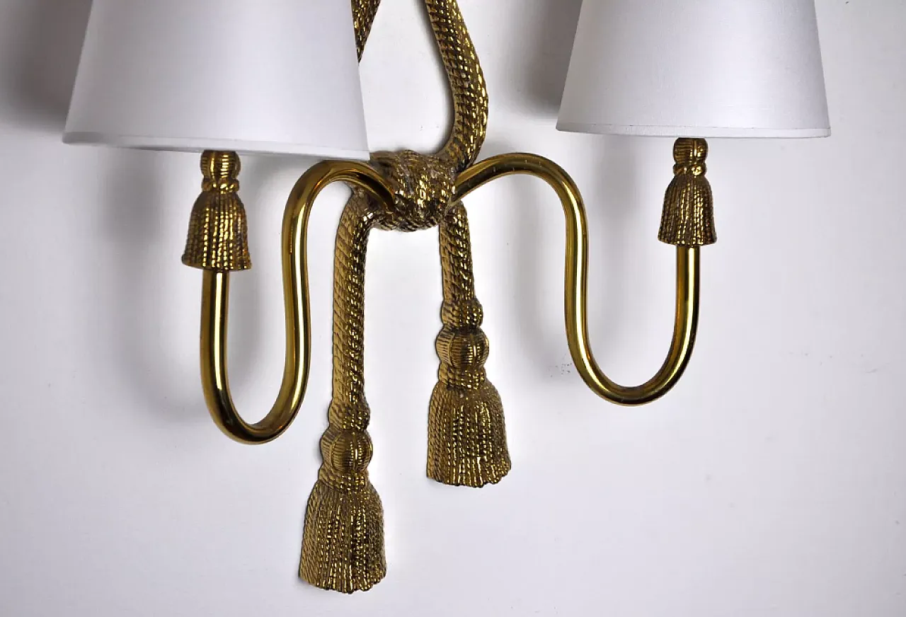 Brass wall lamp by Italo Valenti, 1970s 4