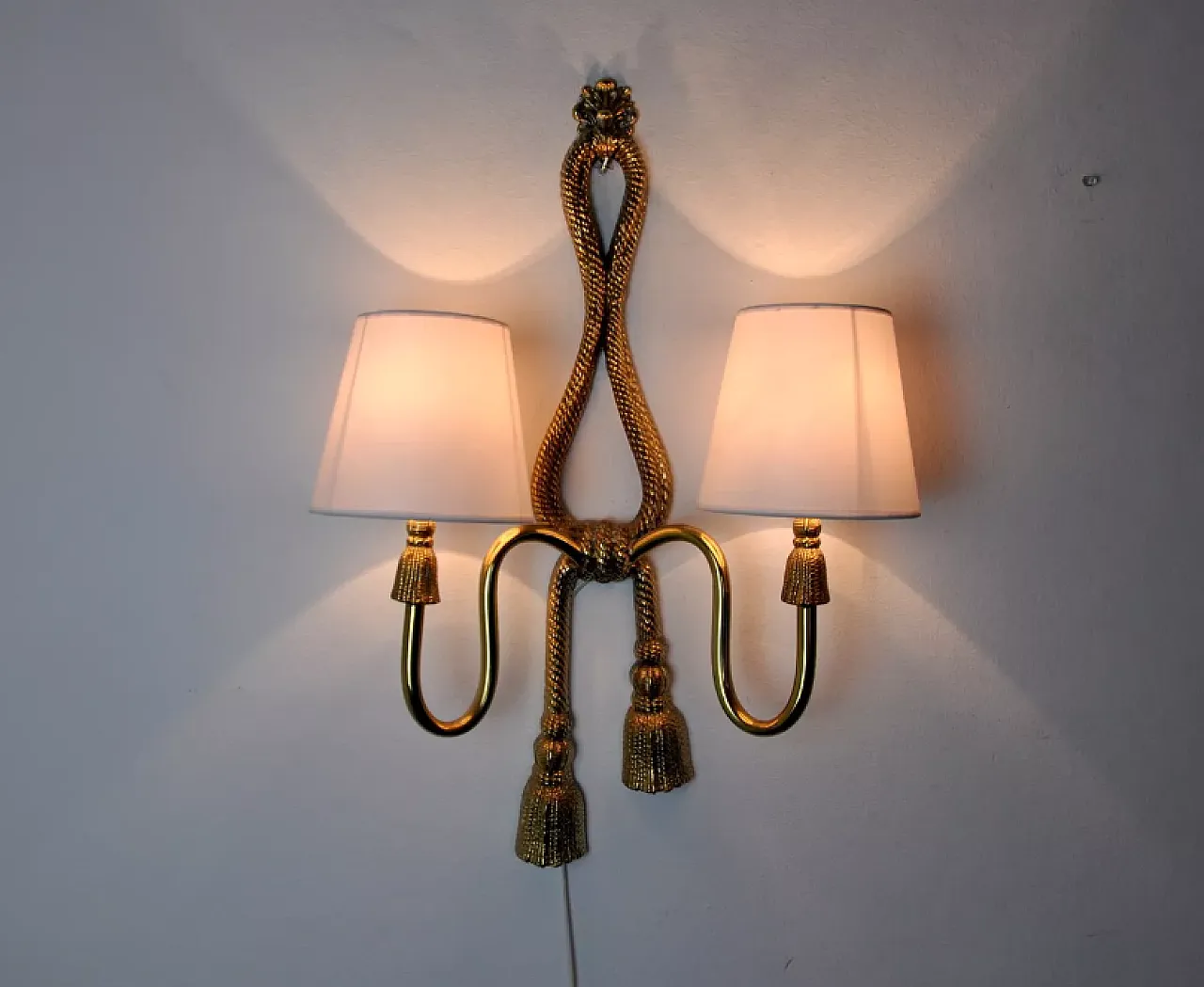 Brass wall lamp by Italo Valenti, 1970s 5