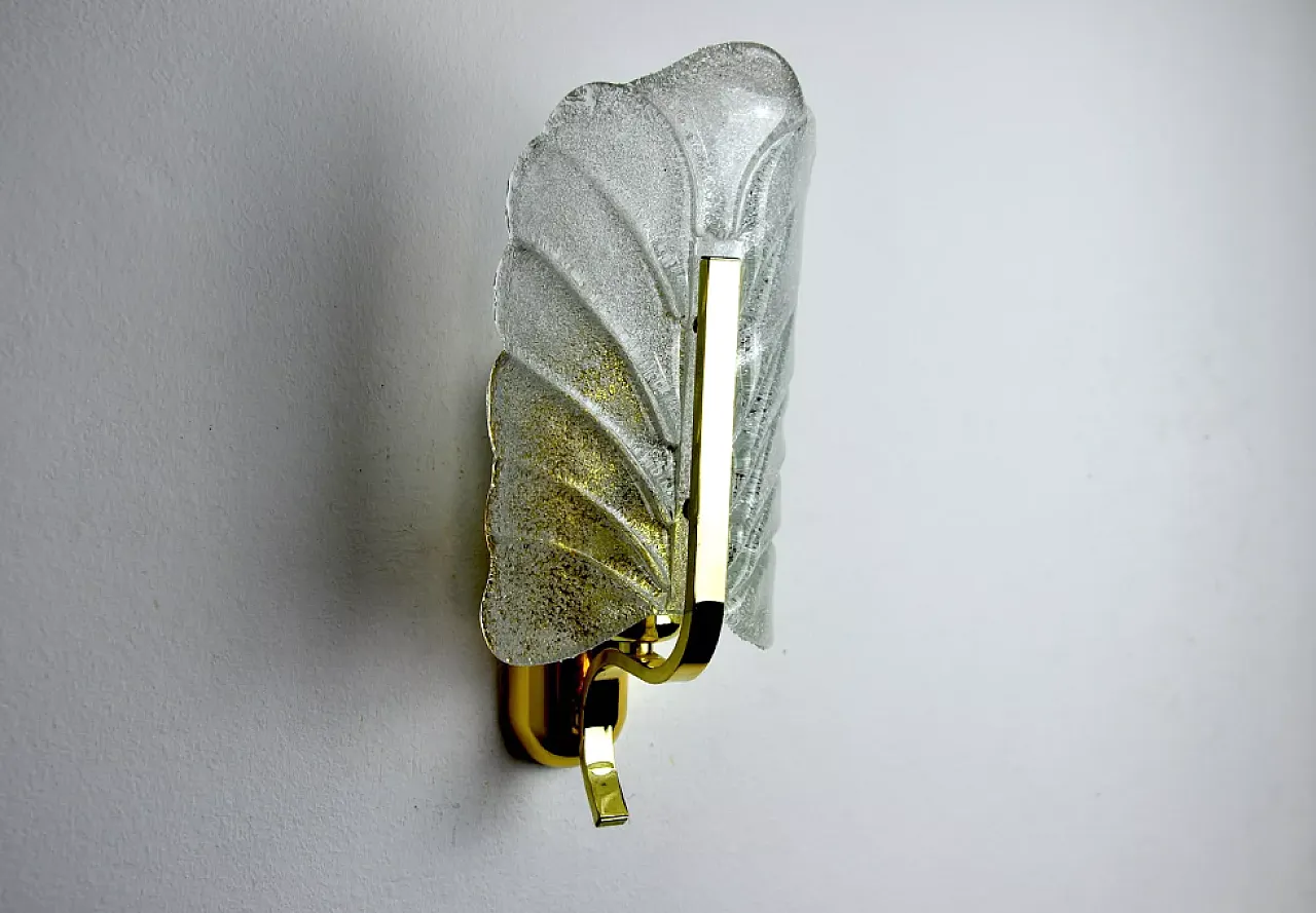 Satin-finish glass wall lamp by Carl Fagerlund, 1970s 2