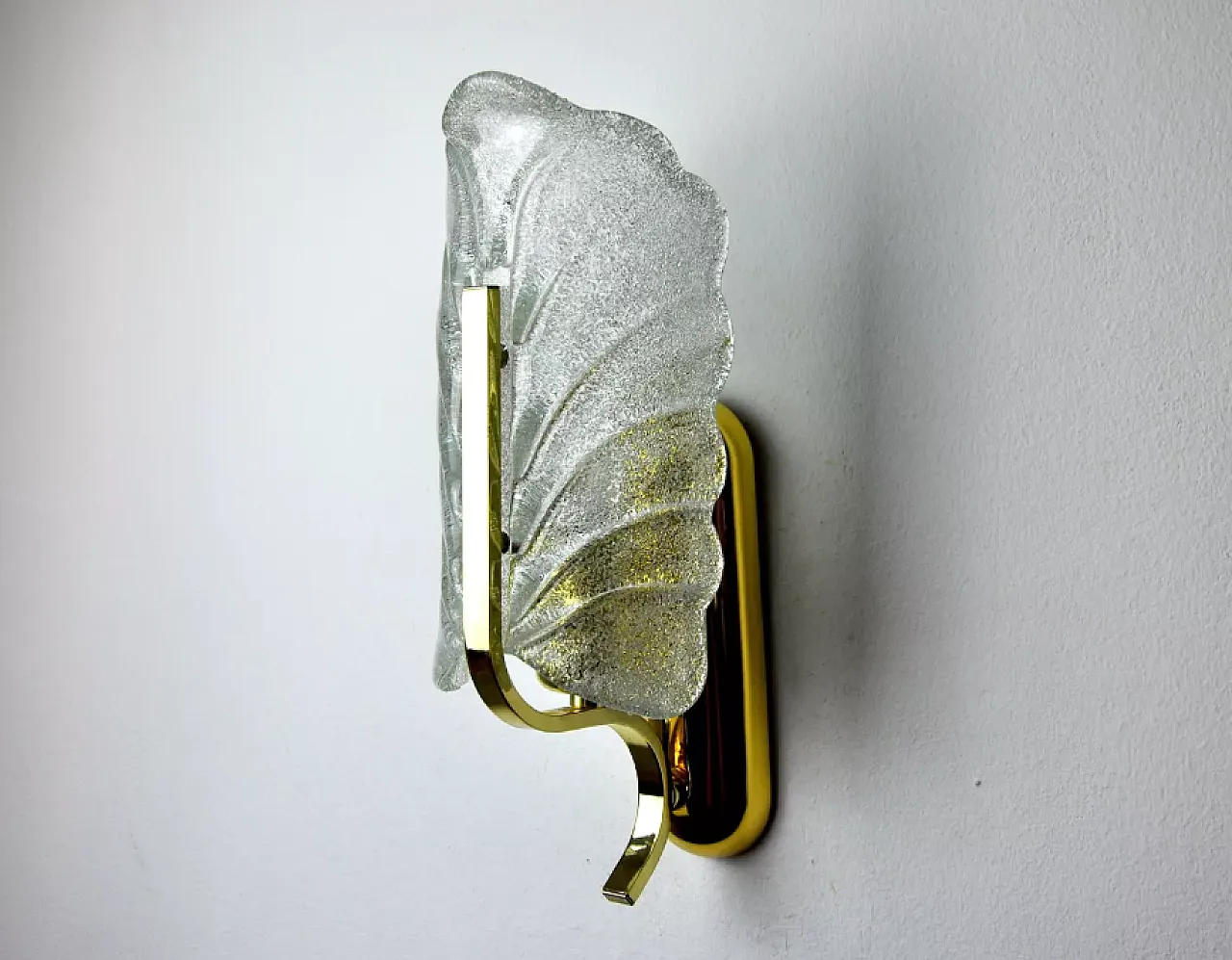 Satin-finish glass wall lamp by Carl Fagerlund, 1970s 4