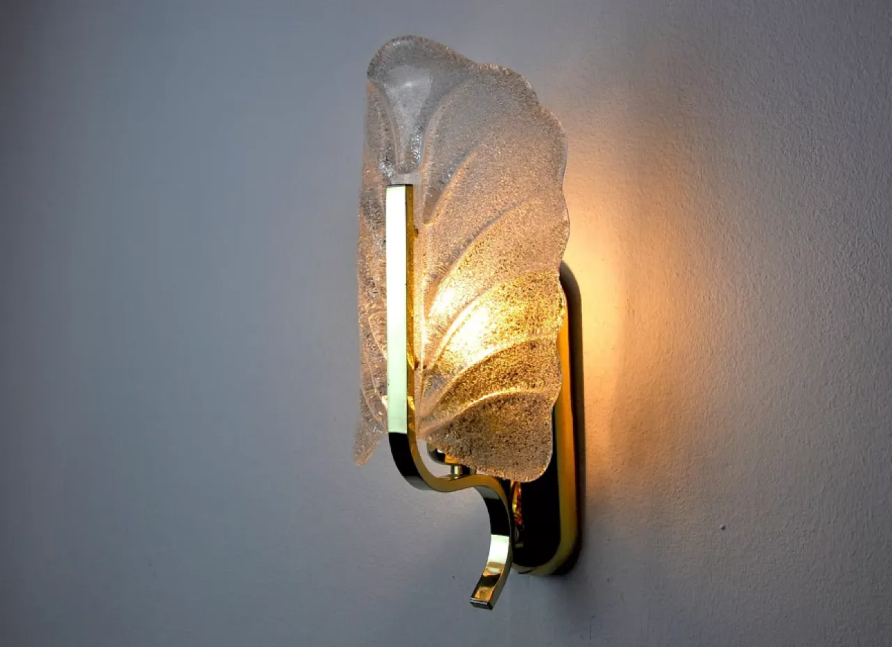 Satin-finish glass wall lamp by Carl Fagerlund, 1970s 5