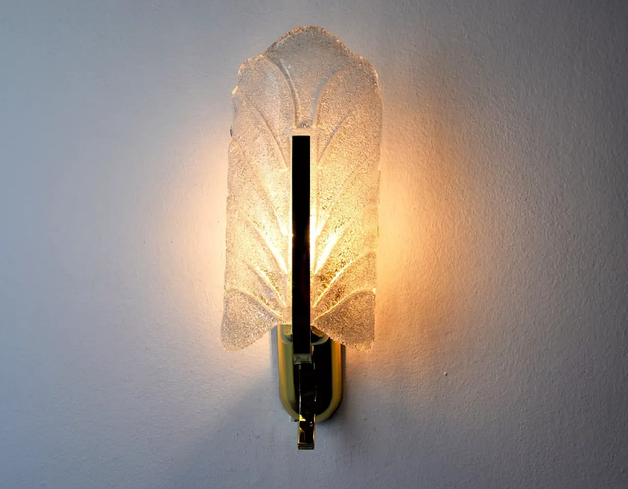 Satin-finish glass wall lamp by Carl Fagerlund, 1970s 6