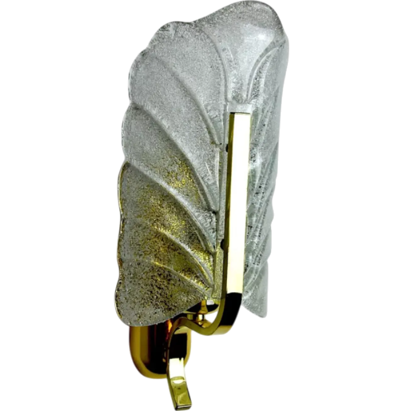 Satin-finish glass wall lamp by Carl Fagerlund, 1970s 7