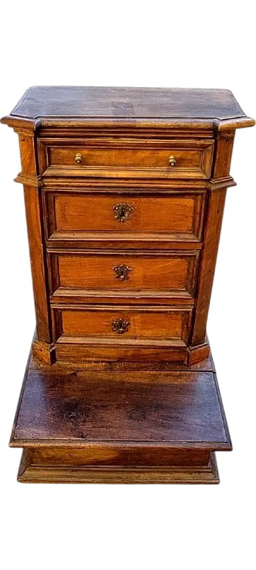 Antique kneeler with 4 drawers, early 18th century