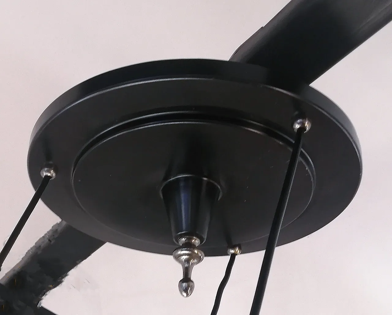 3 lamps chandelier, 50s 5