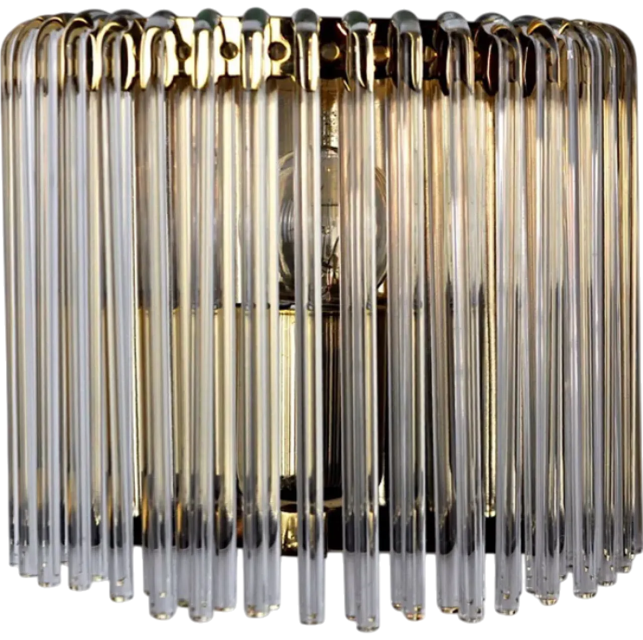 Lampada da parete Triedi in vetro di Murano, anni '70 9