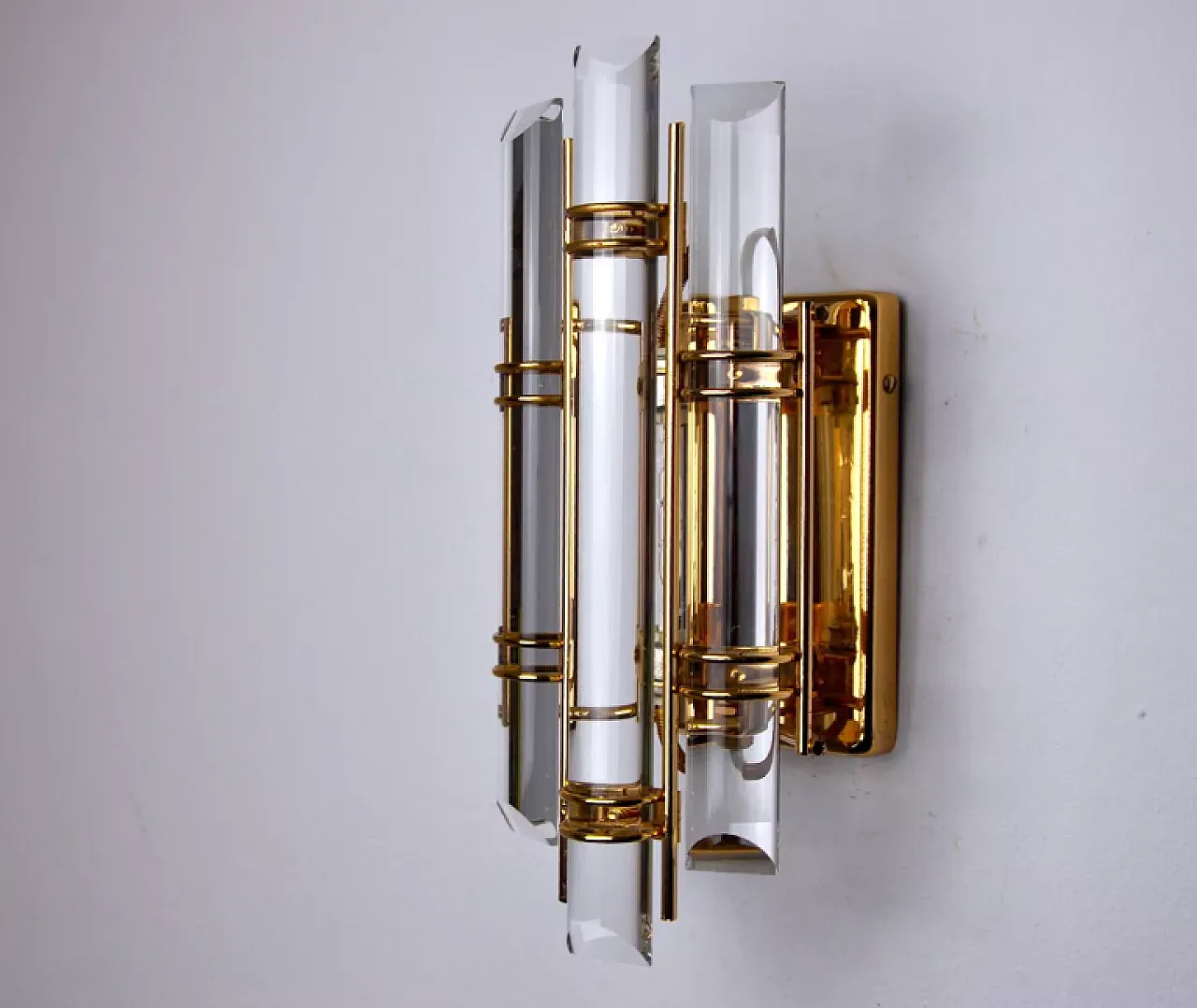 Lampada da parete Triedi in vetro di Murano, anni '70 4