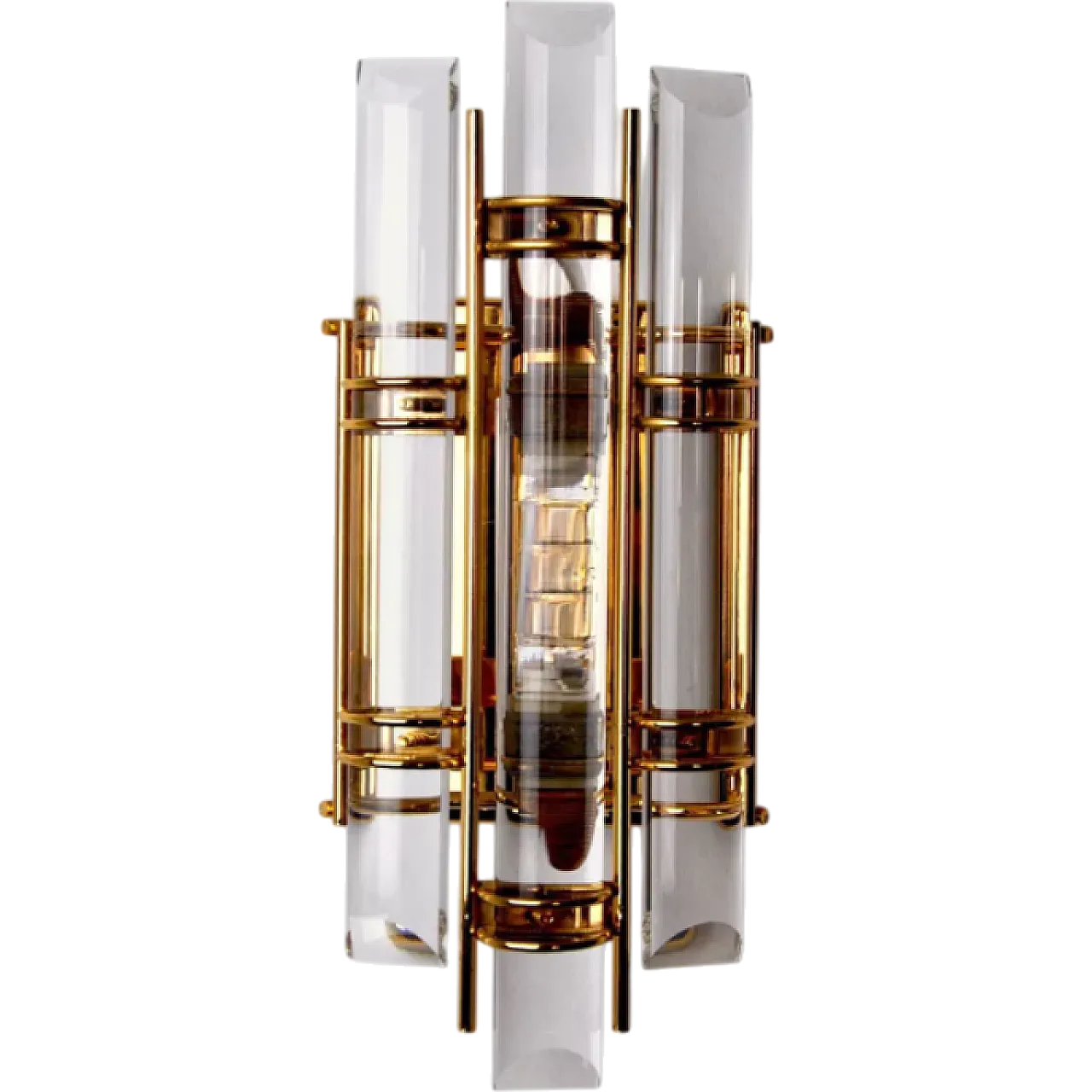 Lampada da parete Triedi in vetro di Murano, anni '70 8