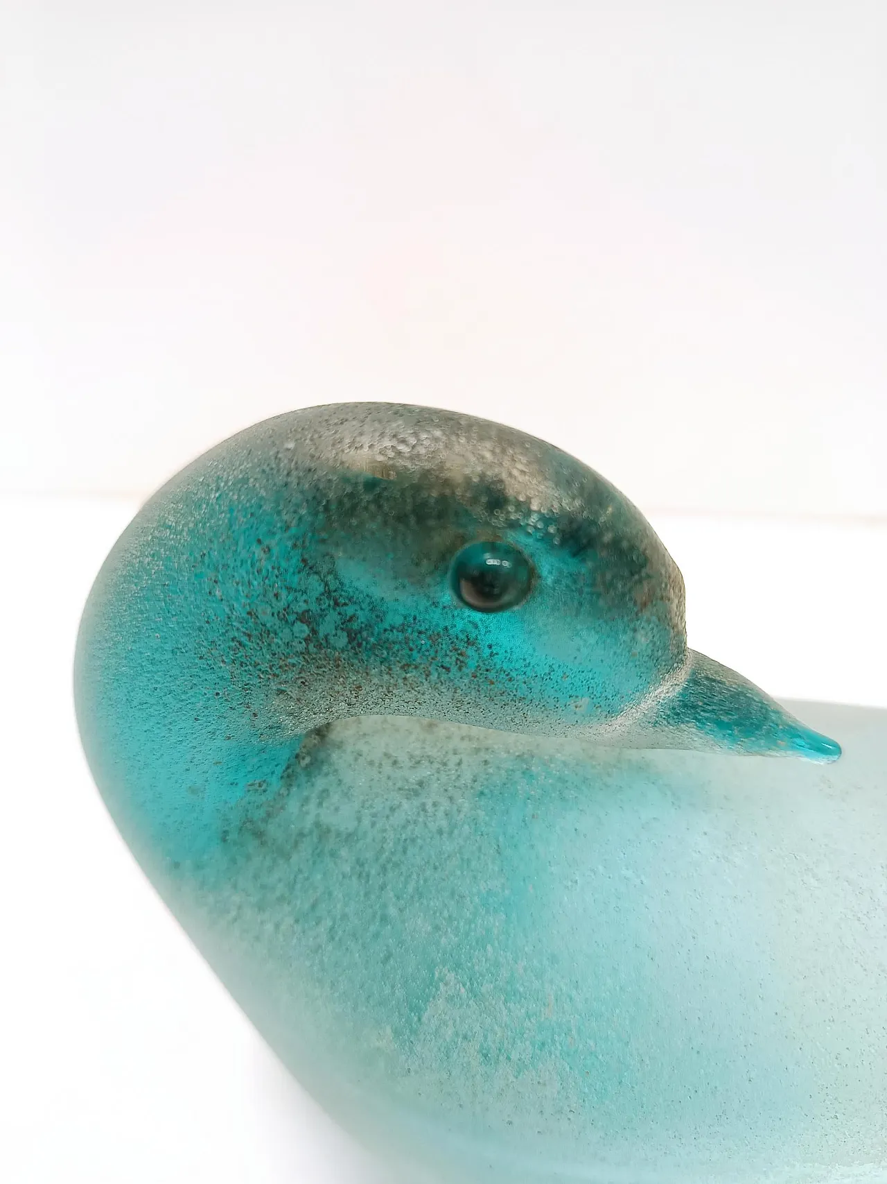 Uccello in vetro Scavo verde acqua di Gino Cenedese, anni '60 8