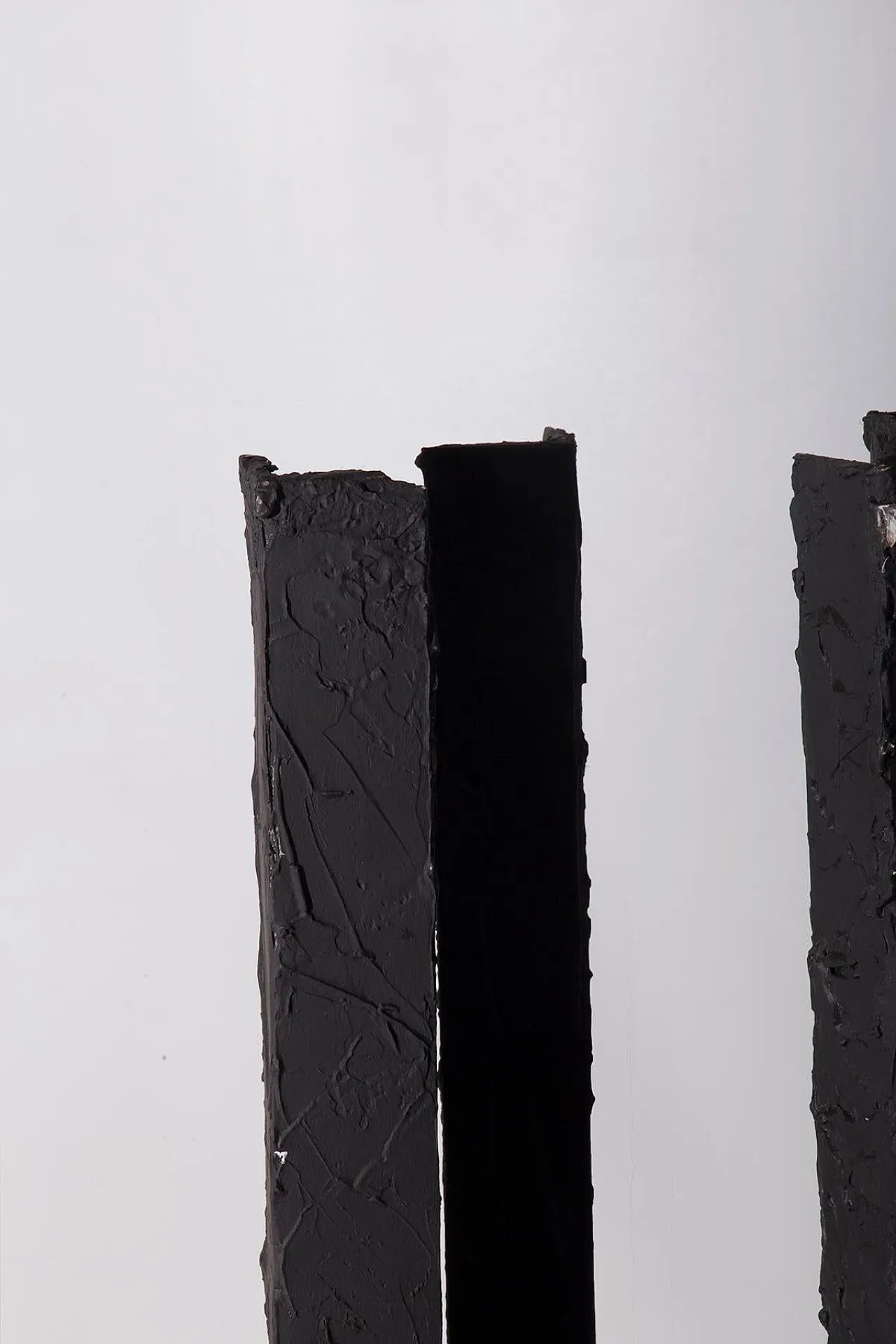 Scultura postmoderna in legno e ferro, anni '80 8