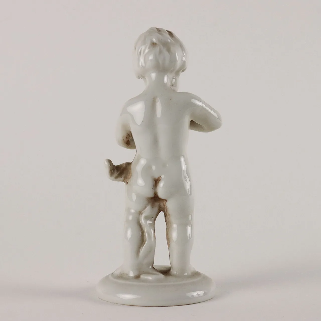 3 putti, sculture in porcellana bianca di Capodimonte, anni '30 9