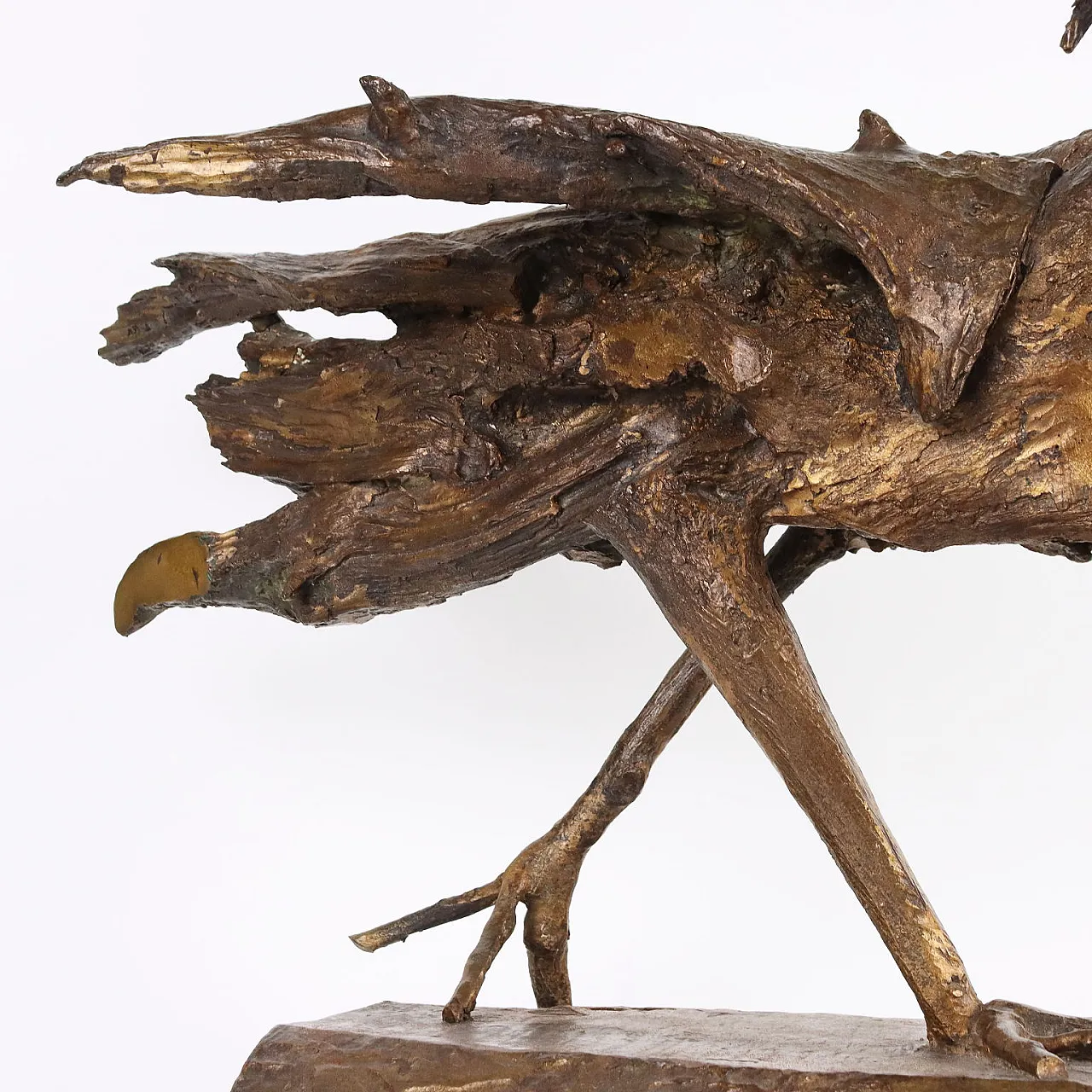 Piero Maggioni, gallo, scultura in bronzo 5