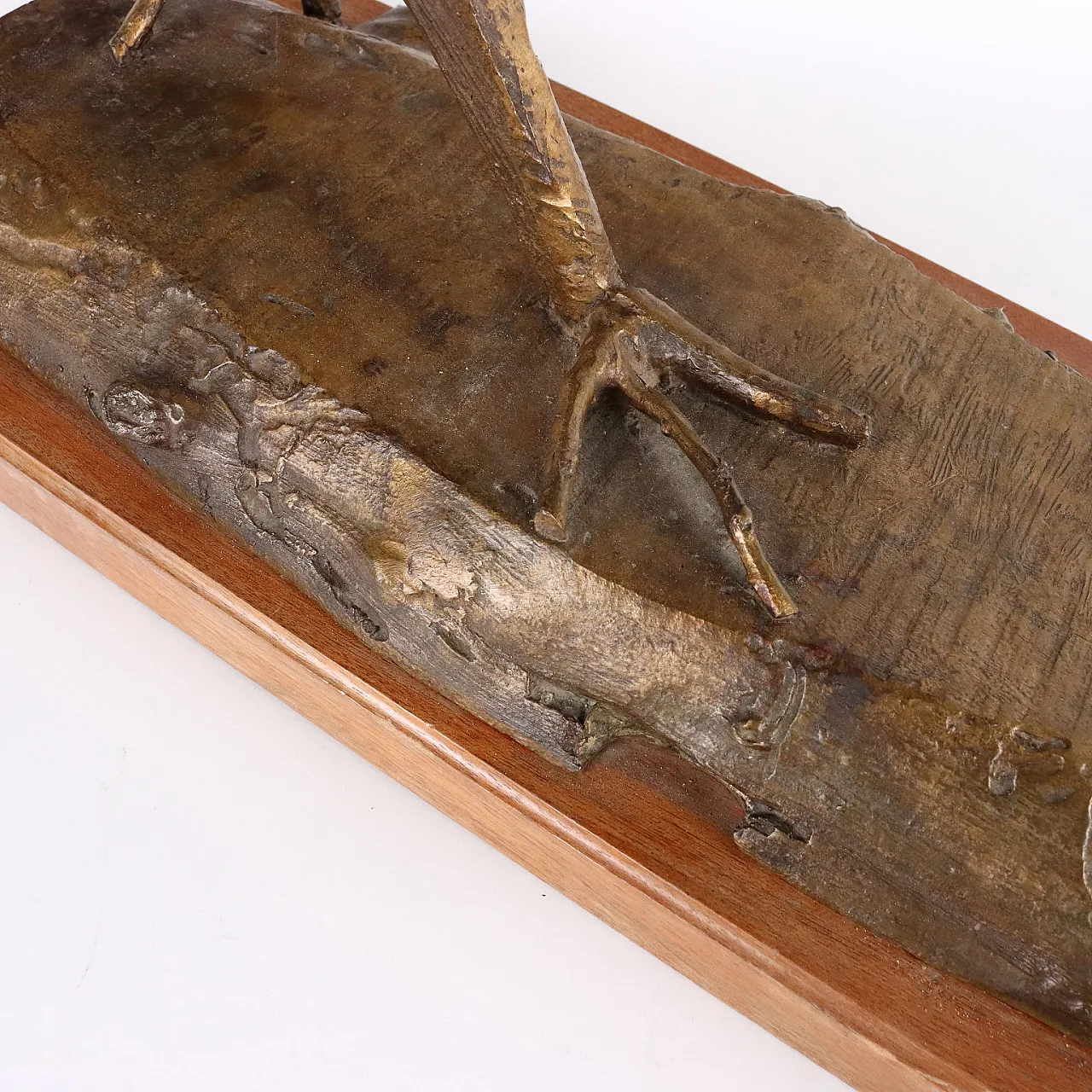 Piero Maggioni, gallo, scultura in bronzo 6