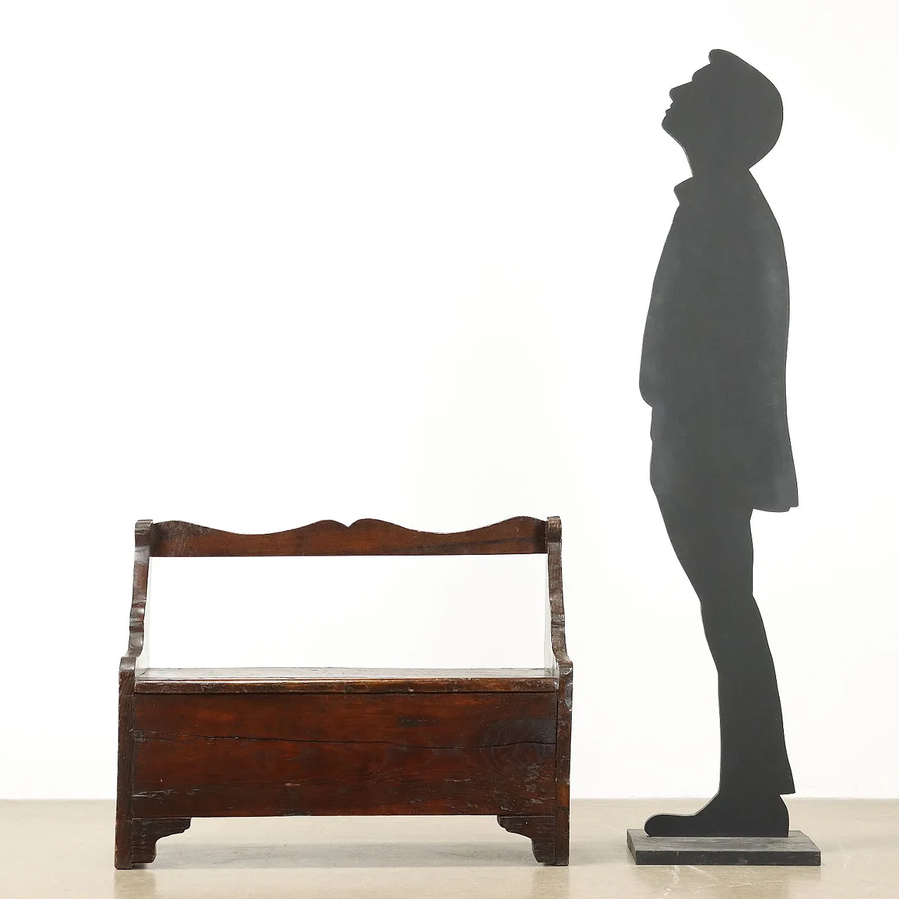 Piccola cassapanca in legno, primo '900 2