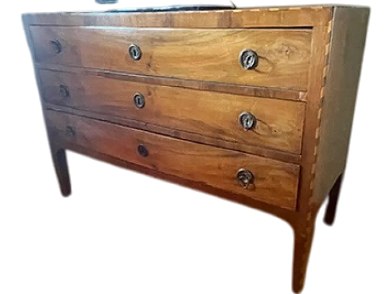 Louis  XVI inlayed wooden dresser, late 18th century 9