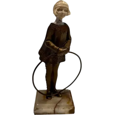 Criselefantino di giovane ragazza di A. Bertrand, primo '900