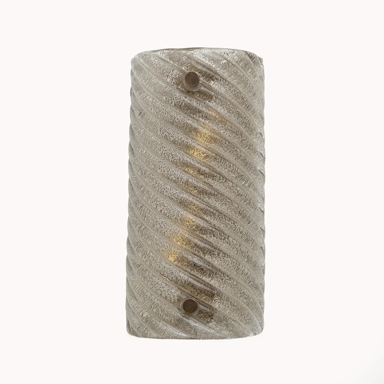 Pair of Murano glass lamps with smoked twist, 2000s 3