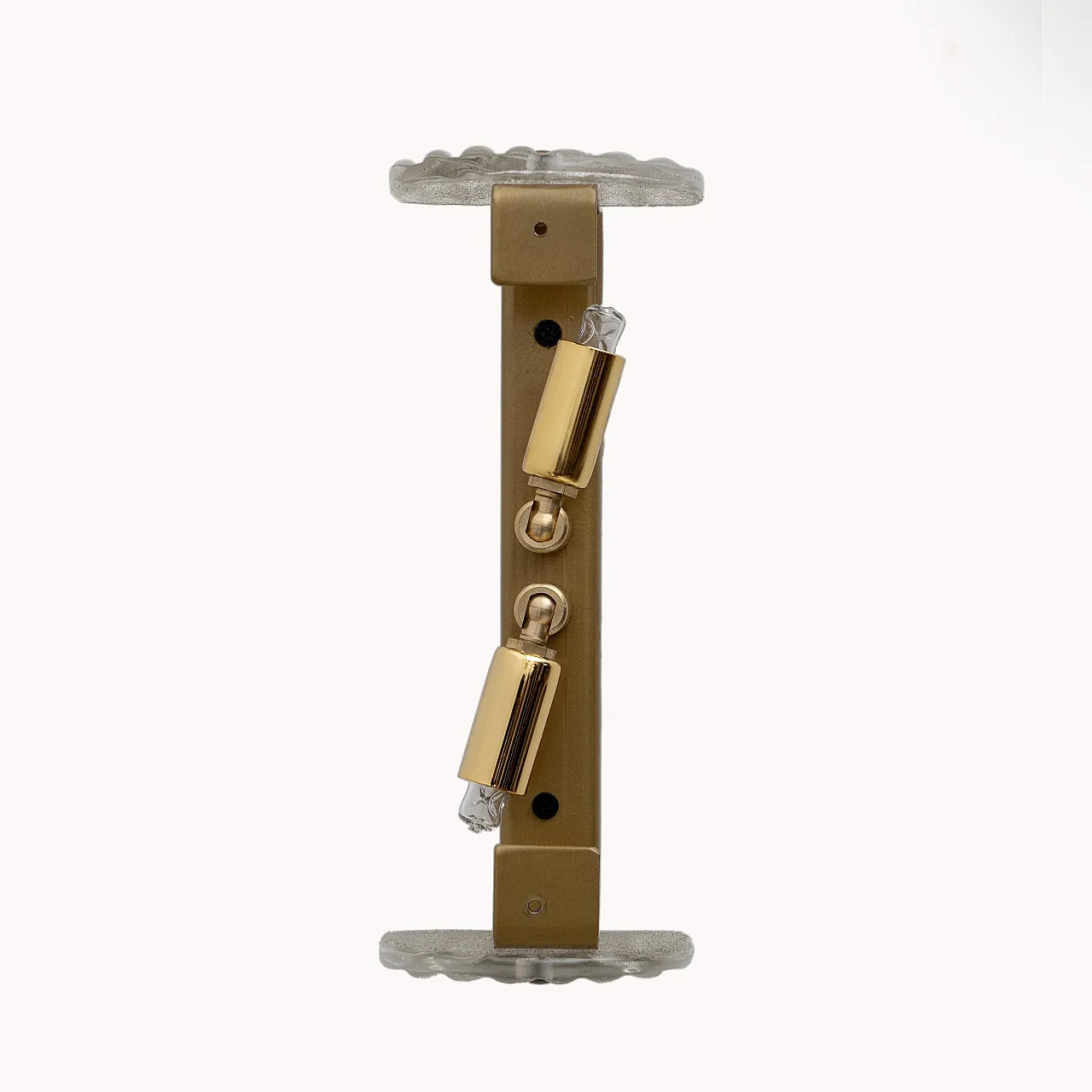 Pair of Murano glass lamps with smoked twist, 2000s 9