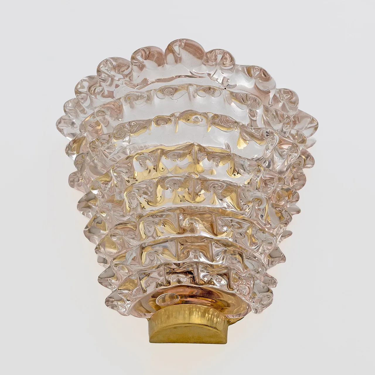 Pair of Rostrato Murano glass lamps, 2000s 7