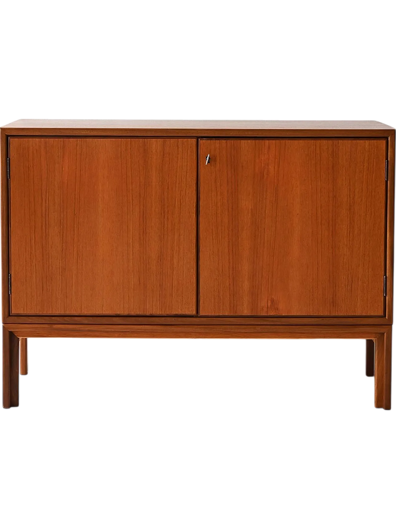Mobiletto sideboard in legno di teak anni '60 – Produzione scandinava 12