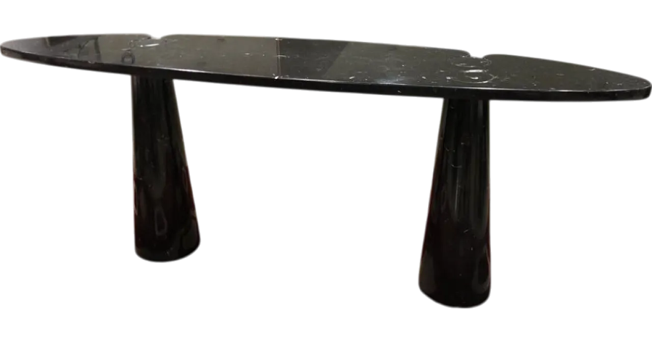 Marquina marble table by Angelo Mangiarotti, late 20th century 8