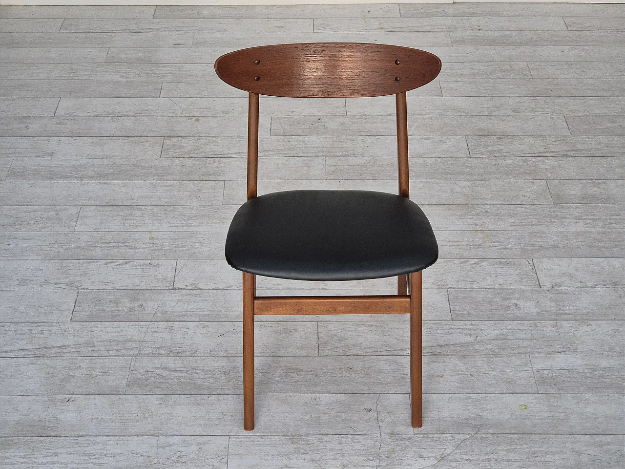 4 Danish dining chairs by Farstrup, bent teak wood, 1960s 7